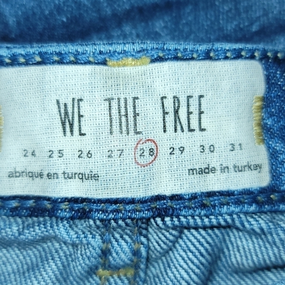 We the Free Denim Mini Skirt size 28 - Picture 2 of 8
